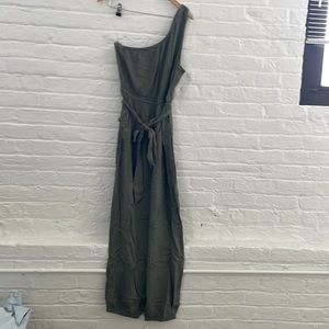 American Eagle One Shoulder Jumpsuit (Size L Tall)